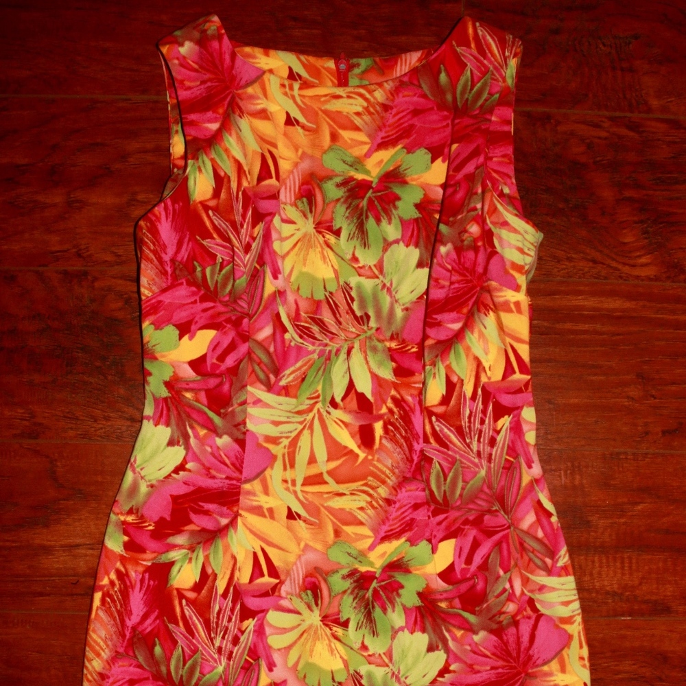 John Roberts Floral Tropical Dress